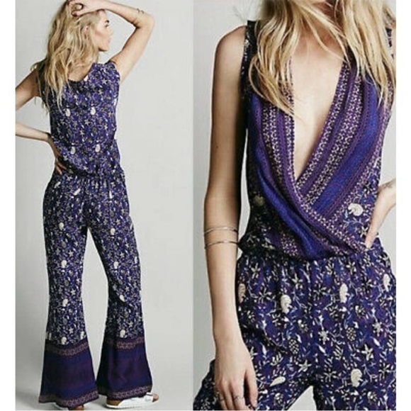FREE PEOPLE X JEN'S PIRATE BOOTY Purple Jumpsuit - Picture 9 of 9